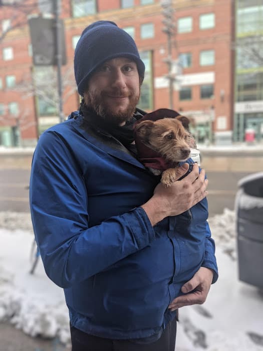 kyle with dog